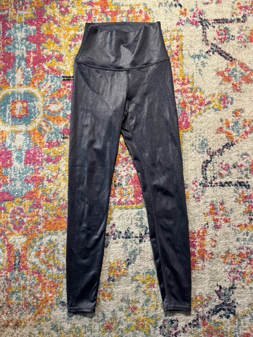 Alo Yoga Metallic Shiny 7/8 Leggings Size XS
